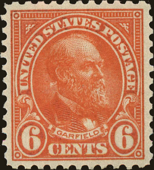 Front view of United States 558 collectors stamp