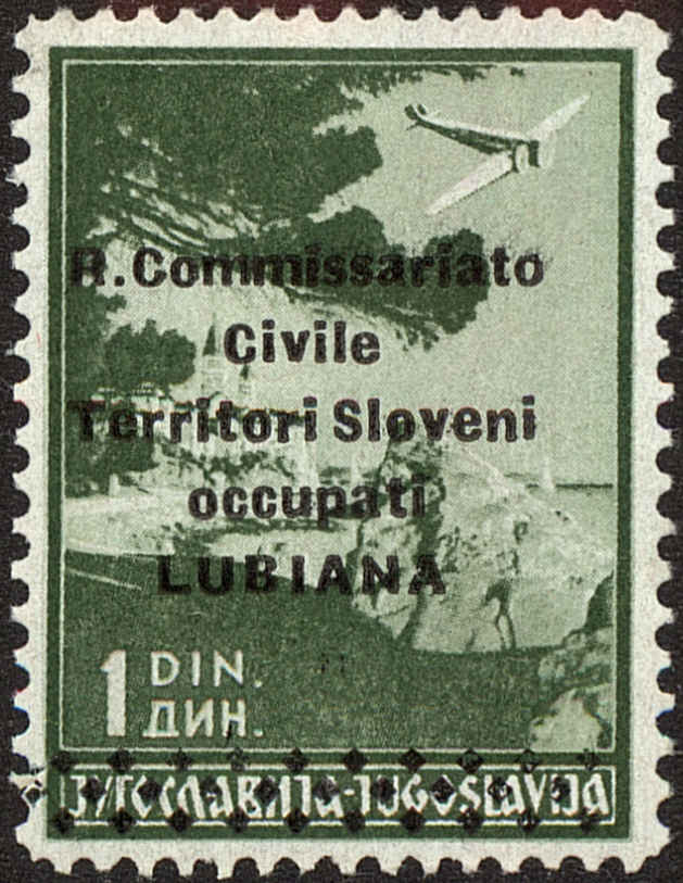 Front view of Ljubljana NC2 collectors stamp