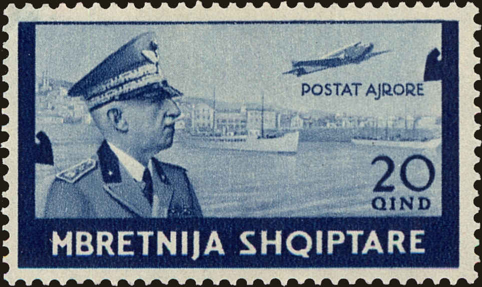 Front view of Albania C49 collectors stamp