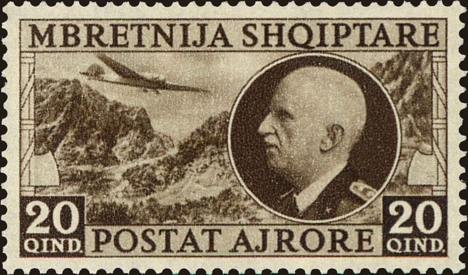 Front view of Albania C46 collectors stamp