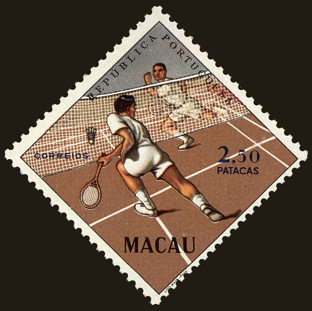 Front view of Macao 399 collectors stamp