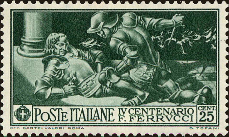 Front view of Italy 243 collectors stamp