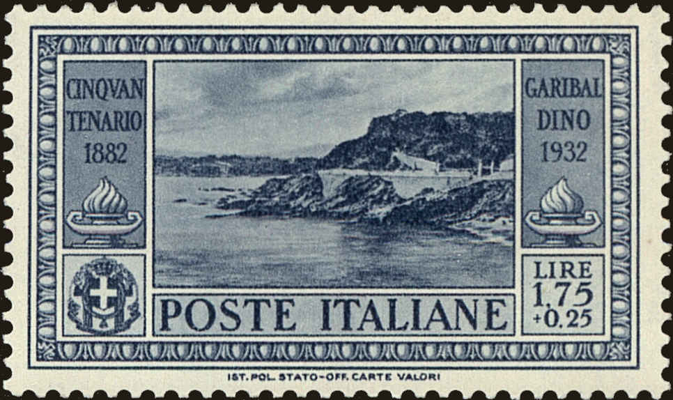 Front view of Italy 287 collectors stamp