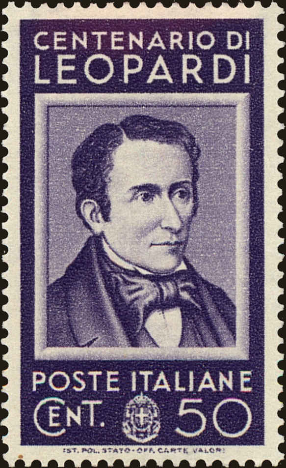 Front view of Italy 391 collectors stamp