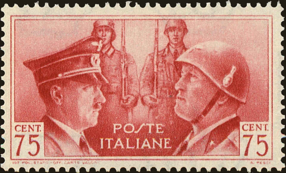 Front view of Italy 417 collectors stamp