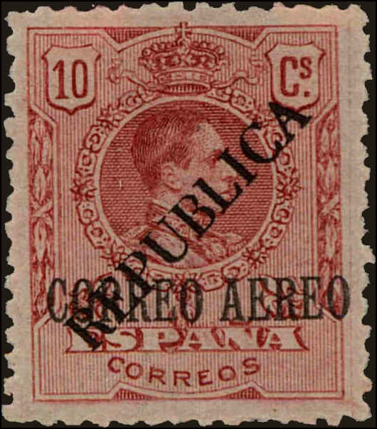 Front view of Spain C59 collectors stamp