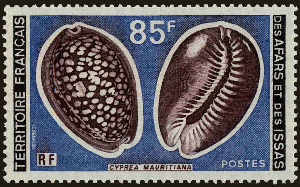 Front view of Afars and Issas 436 collectors stamp