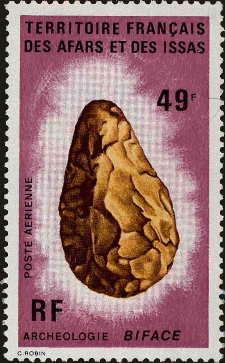Front view of Afars and Issas C79 collectors stamp