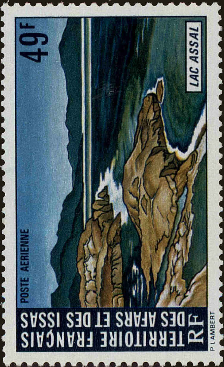 Front view of Afars and Issas C99 collectors stamp