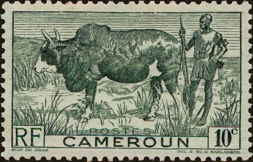 Front view of Cameroun (French) 304 collectors stamp