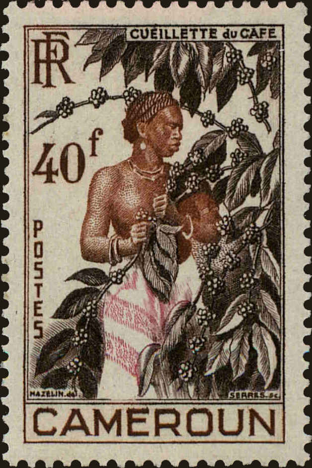 Front view of Cameroun (French) 325 collectors stamp