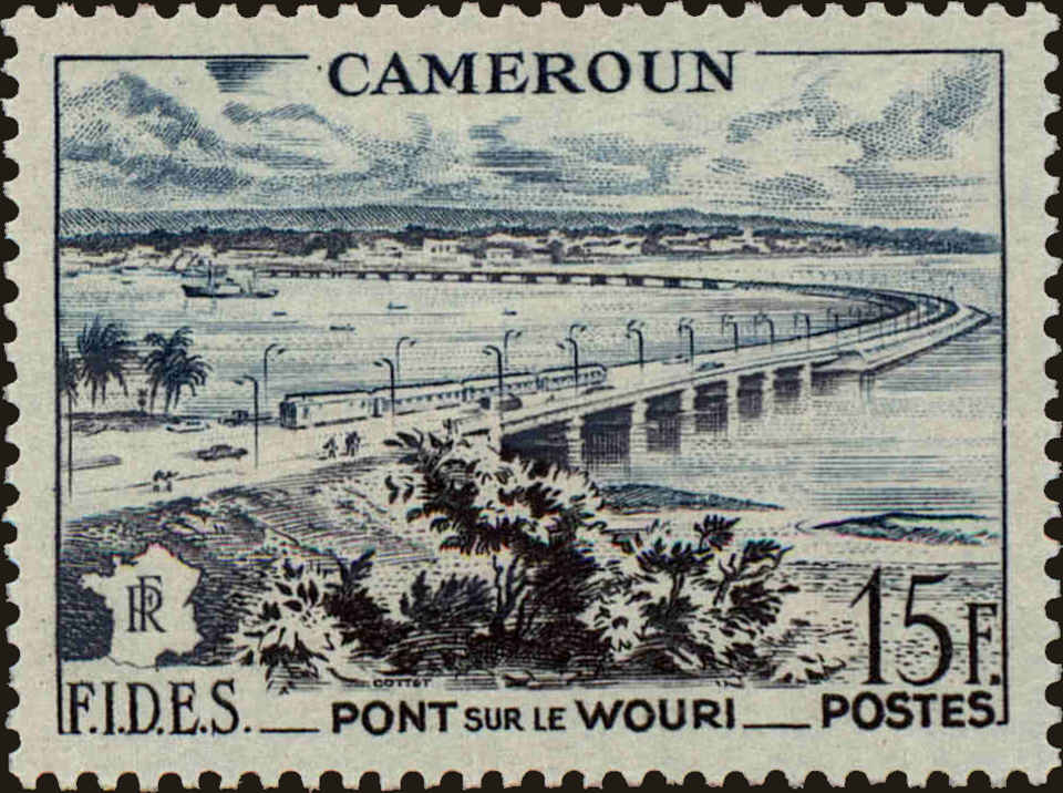 Front view of Cameroun (French) 327 collectors stamp