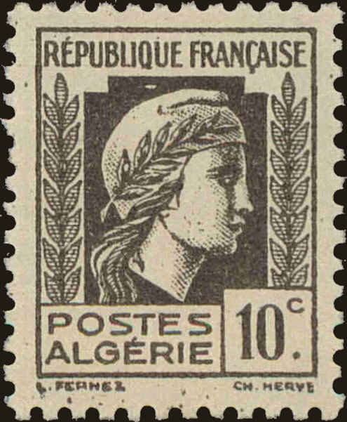 Front view of Algeria 172 collectors stamp