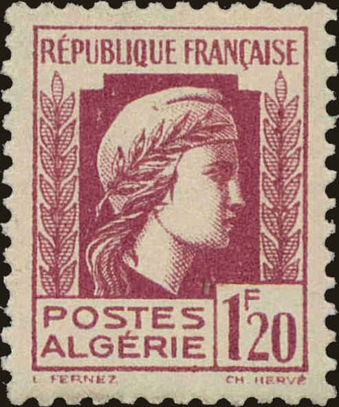 Front view of Algeria 178 collectors stamp