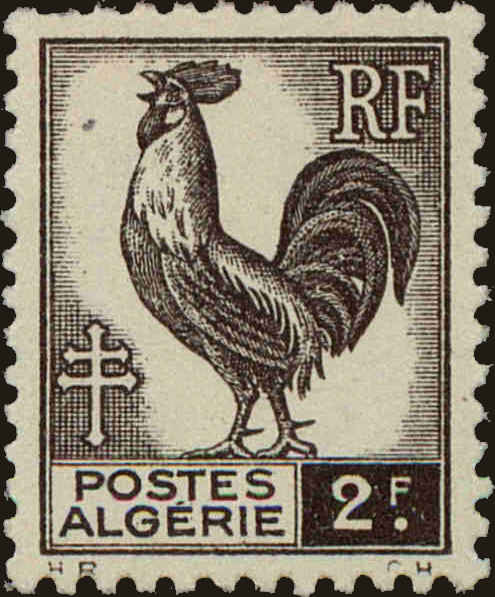 Front view of Algeria 181 collectors stamp