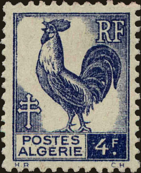 Front view of Algeria 184 collectors stamp