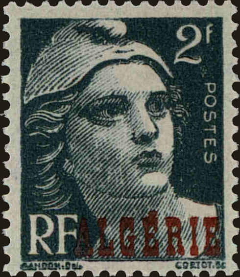 Front view of Algeria 202 collectors stamp