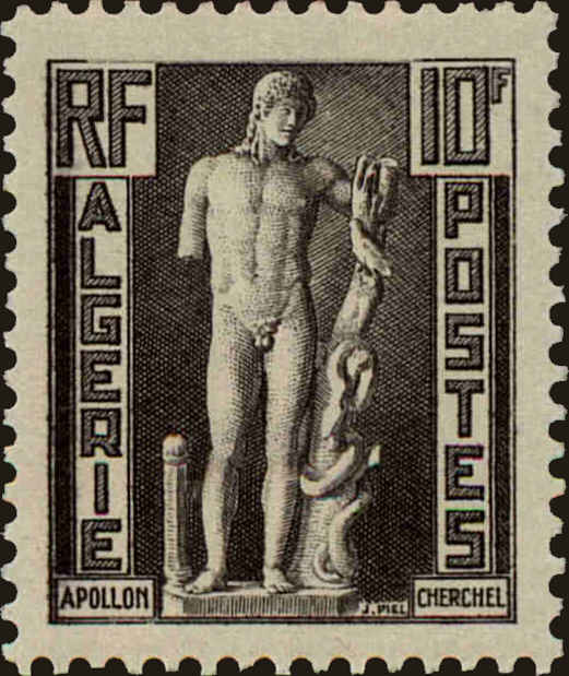 Front view of Algeria 240 collectors stamp