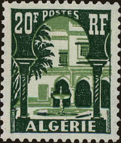 Front view of Algeria 270 collectors stamp
