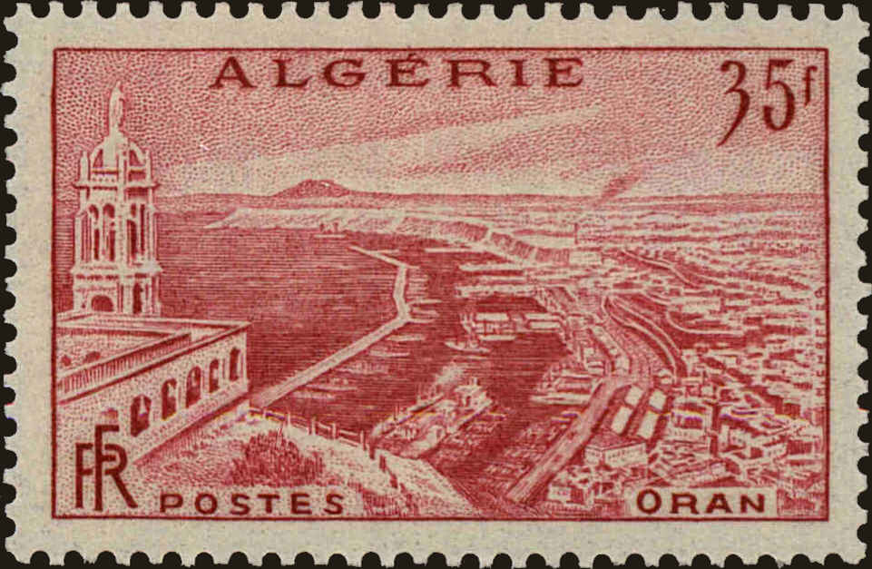 Front view of Algeria 282 collectors stamp