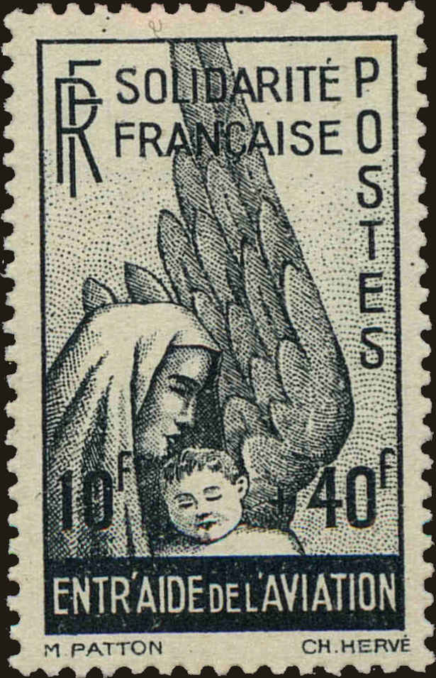 Front view of French Colonies General Issue B8 collectors stamp
