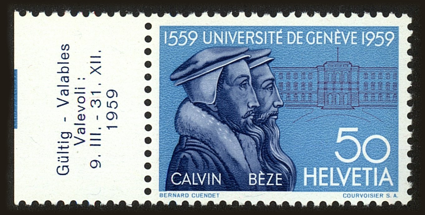 Front view of Switzerland 373 collectors stamp