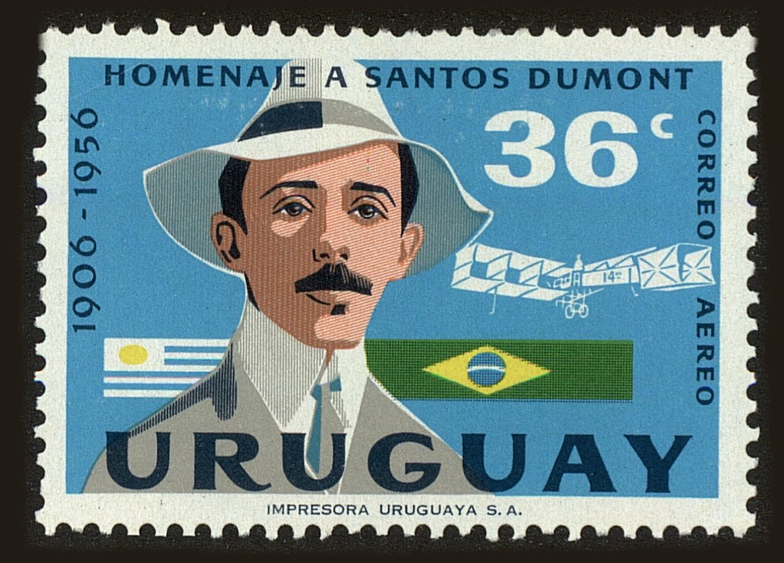Front view of Uruguay C194 collectors stamp