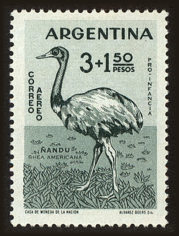 Front view of Argentina CB18 collectors stamp