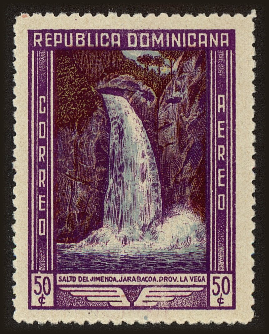 Front view of Dominican Republic C66 collectors stamp