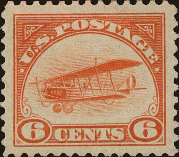 Front view of United States C1 collectors stamp