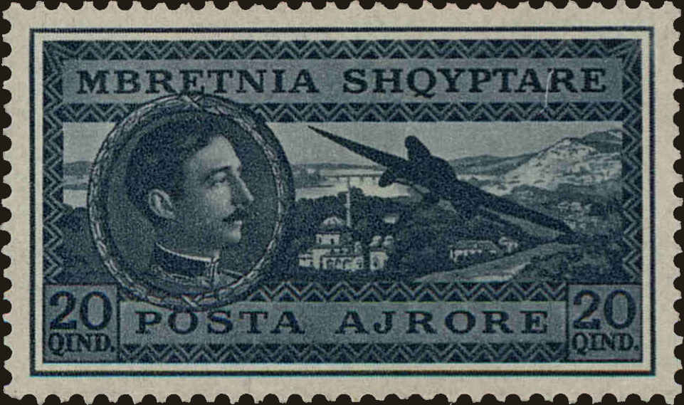 Front view of Albania C31 collectors stamp