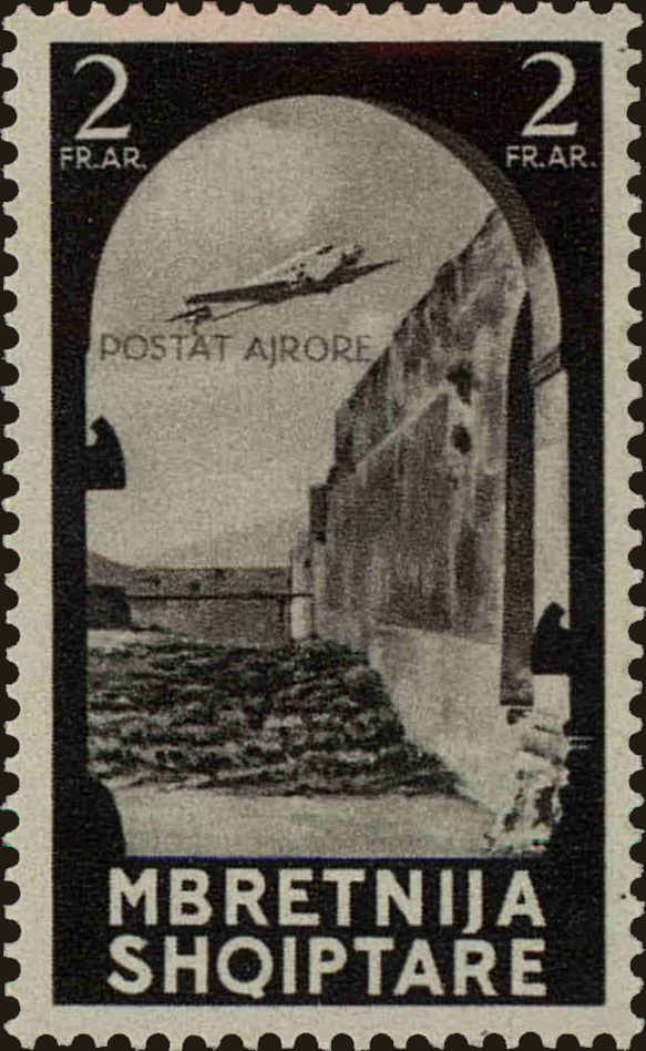 Front view of Albania C52 collectors stamp