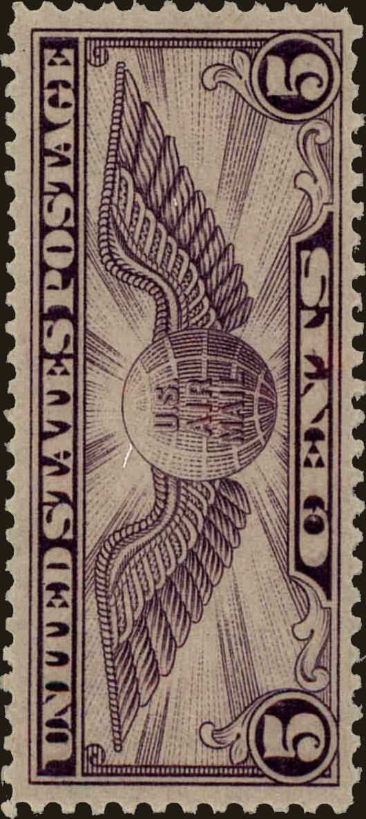 Front view of United States C12 collectors stamp
