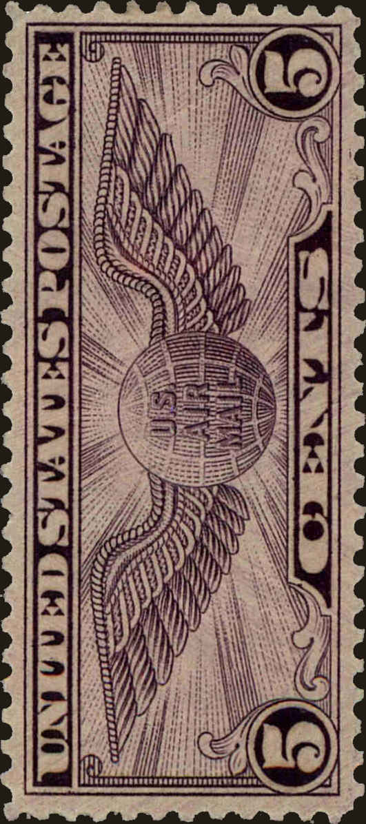 Front view of United States C16 collectors stamp