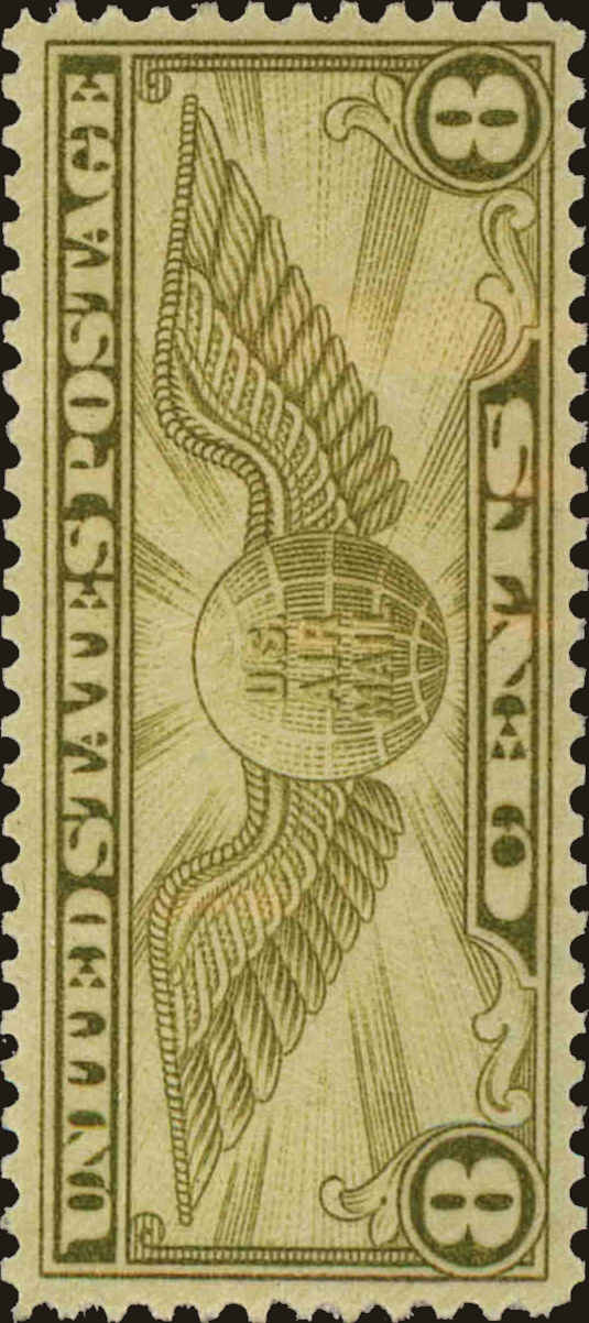 Front view of United States C17 collectors stamp