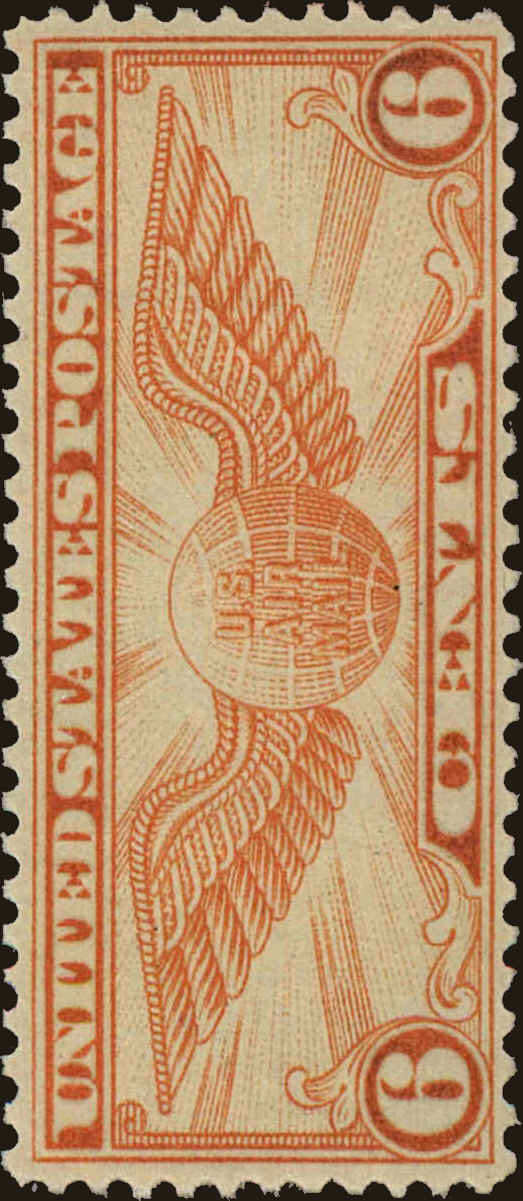 Front view of United States C19 collectors stamp