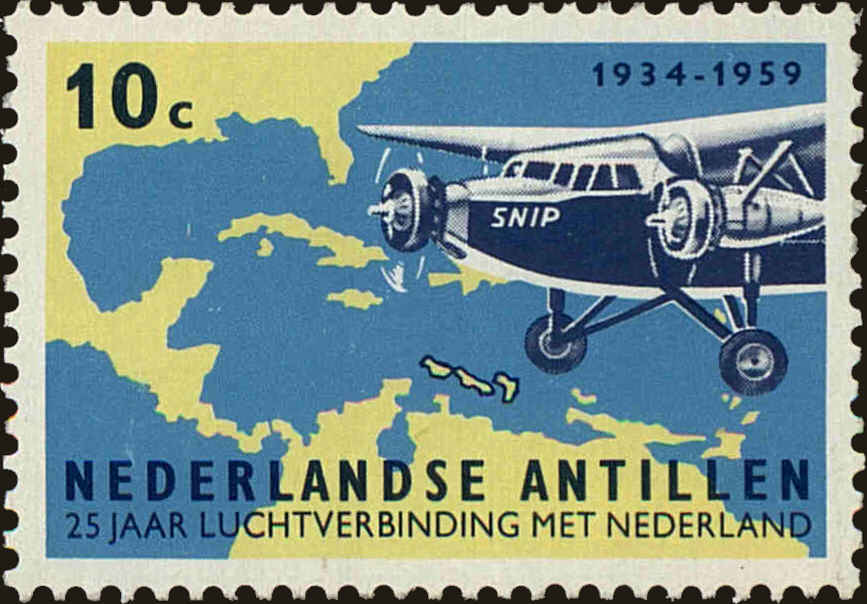 Front view of Netherlands Antilles 265 collectors stamp