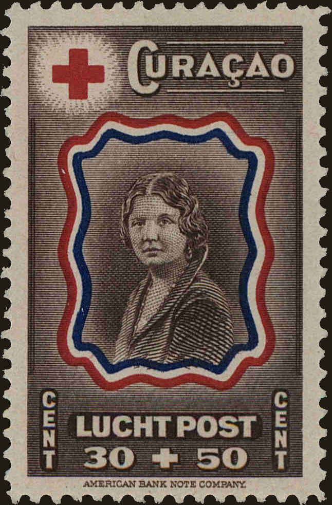 Front view of Netherlands Antilles CB17 collectors stamp