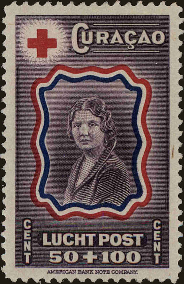 Front view of Netherlands Antilles CB20 collectors stamp
