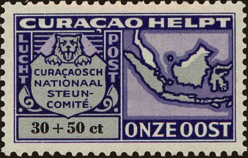Front view of Netherlands Antilles CB25 collectors stamp