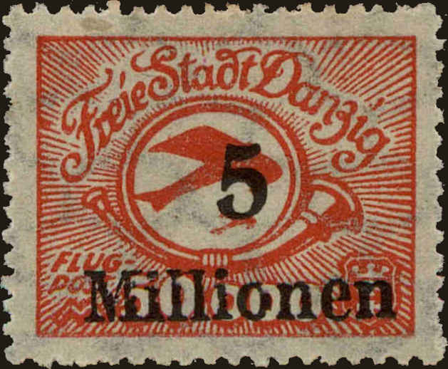 Front view of Danzig C25 collectors stamp
