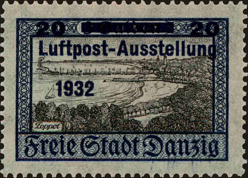 Front view of Danzig C33 collectors stamp
