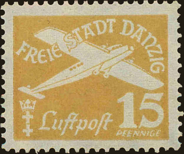 Front view of Danzig C43 collectors stamp
