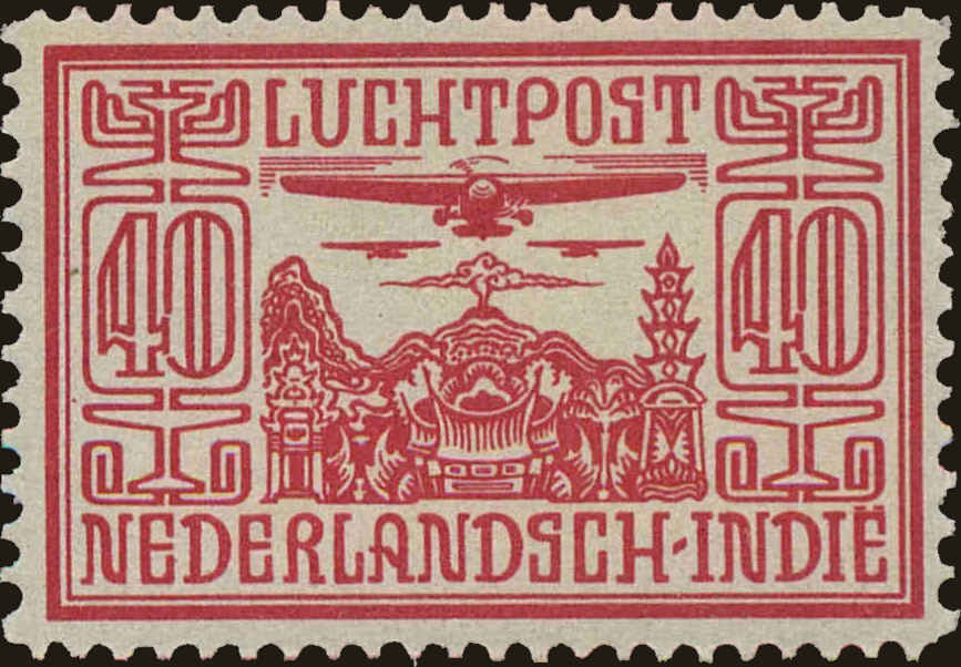 Front view of Netherlands Indies C8 collectors stamp