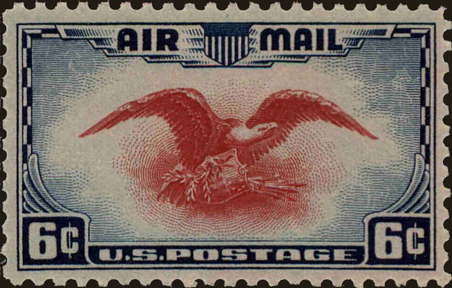 Front view of United States C23 collectors stamp