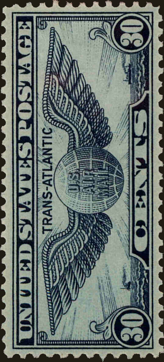 Front view of United States C24 collectors stamp