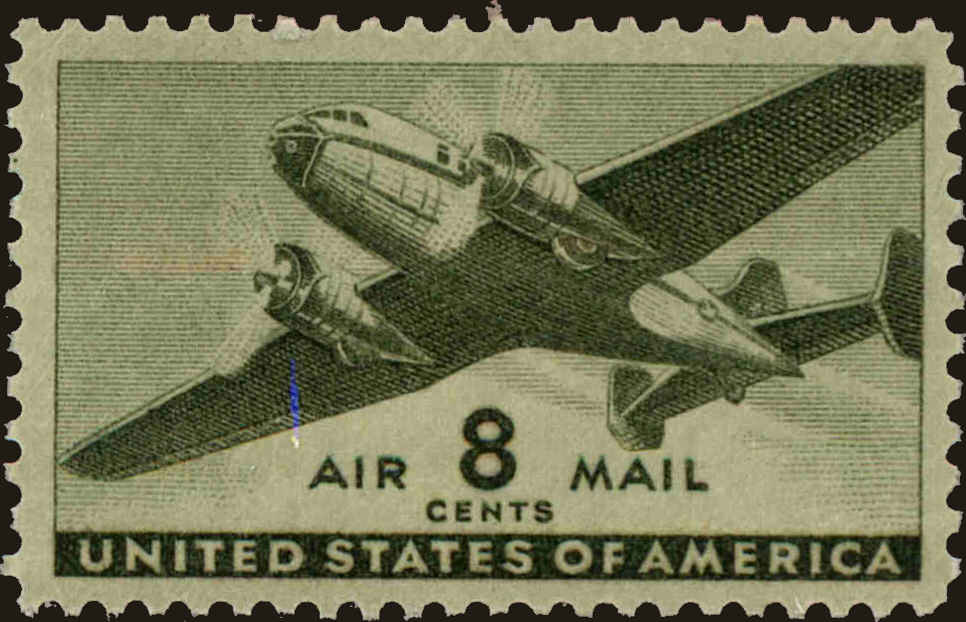 Front view of United States C26 collectors stamp