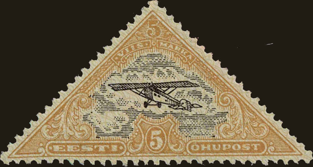 Front view of Estonia C14 collectors stamp