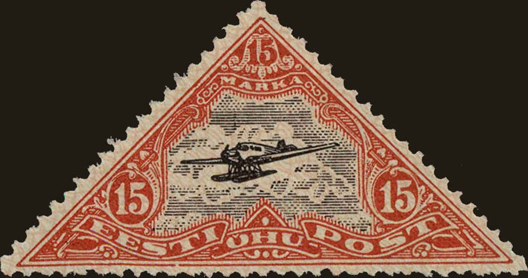 Front view of Estonia C16 collectors stamp