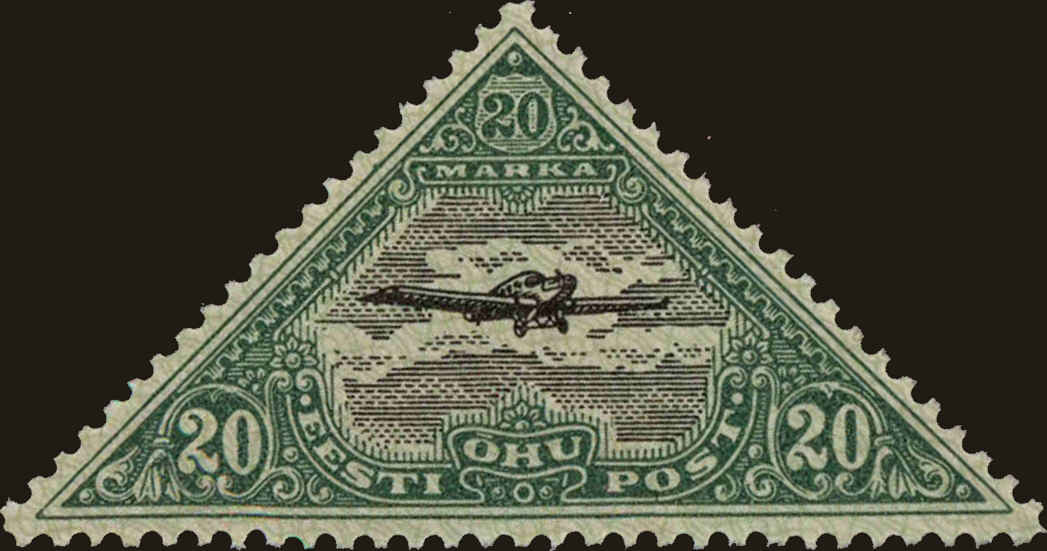Front view of Estonia C17 collectors stamp